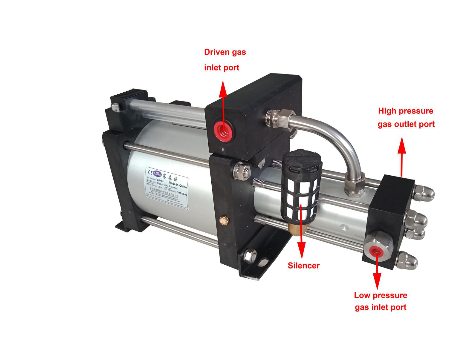 Dga Series Gas Booster Pump With Max 800 Bar Outlet Pressure | Suncenter