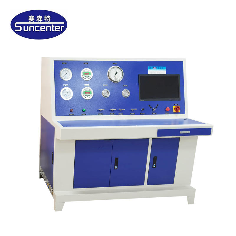 Gas cylinder external measuring testing machine with water jackets
