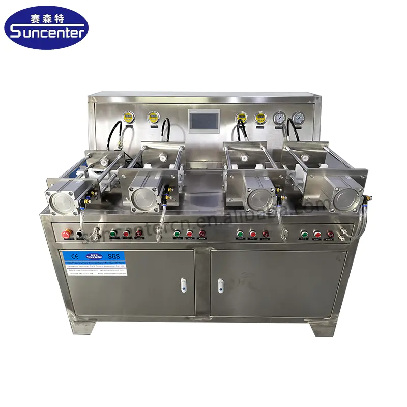 PLC Control CO2/N2O Gas Filling Machine with Four Workstations