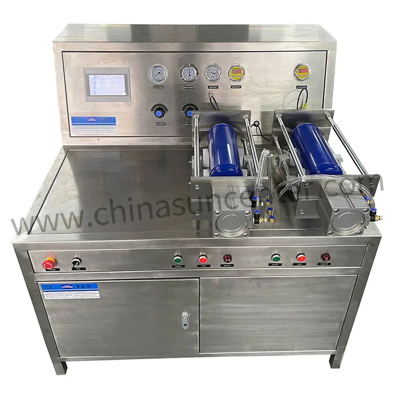 PLC Control CO2/N2O Gas Filling Machine with Two Workstations