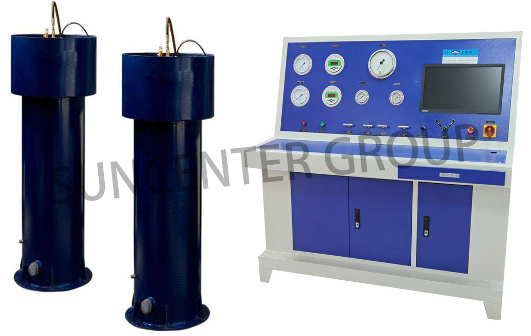 Computer controlled Gas cylinder Hydro Test bench