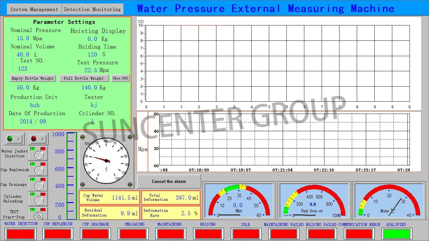 product-Computer controlled Gas cylinder Hydro Test bench-Suncenter-img