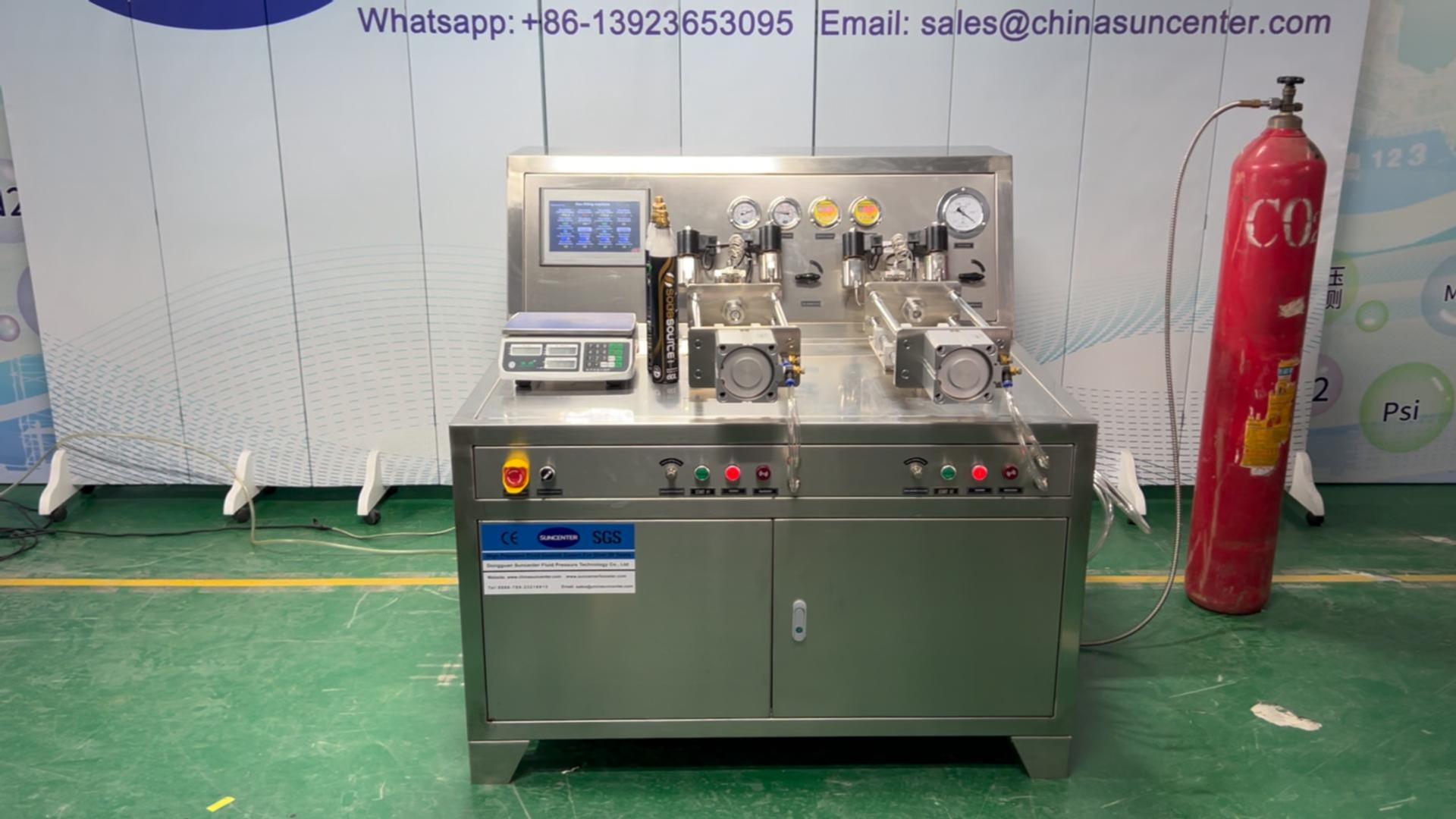 Suncenter PLC Control 2-Station CO2 Filling Machine