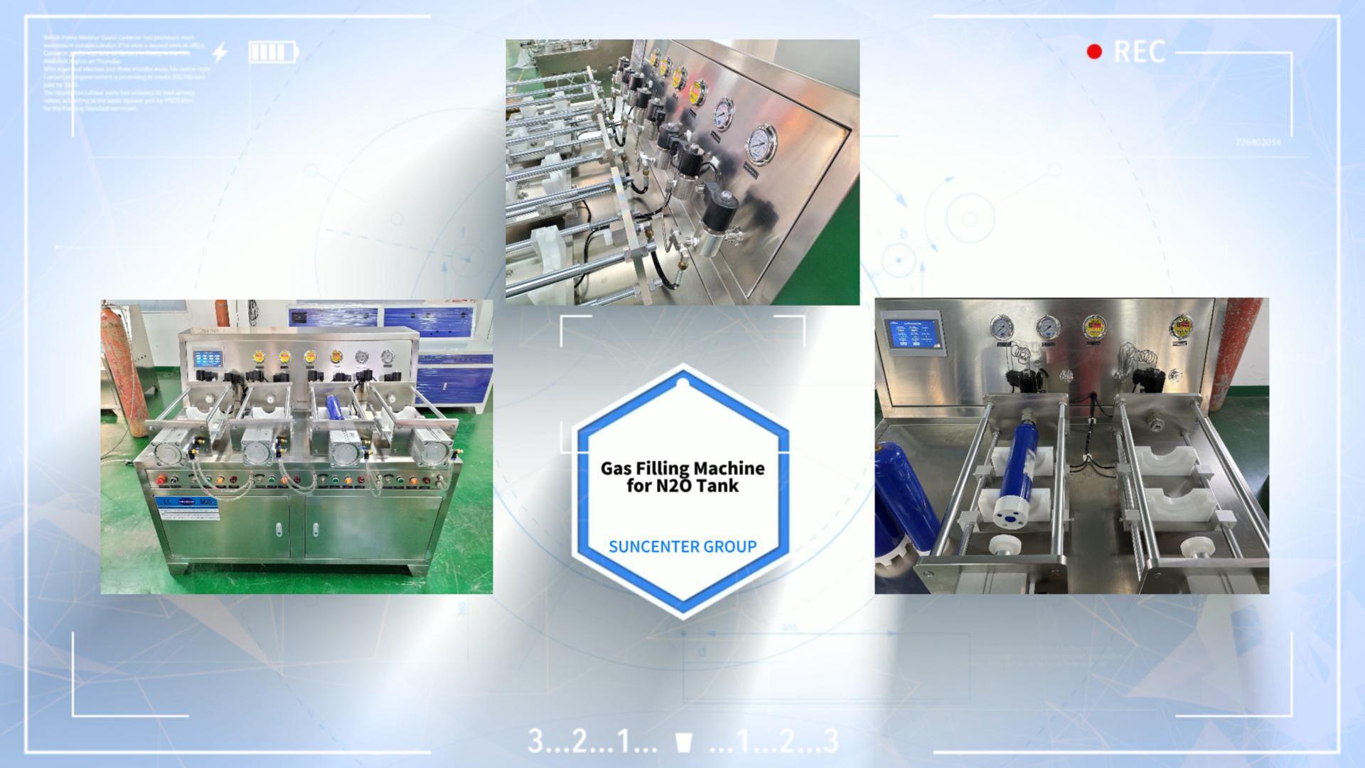 Suncenter PLC Control N2O Filling Machine