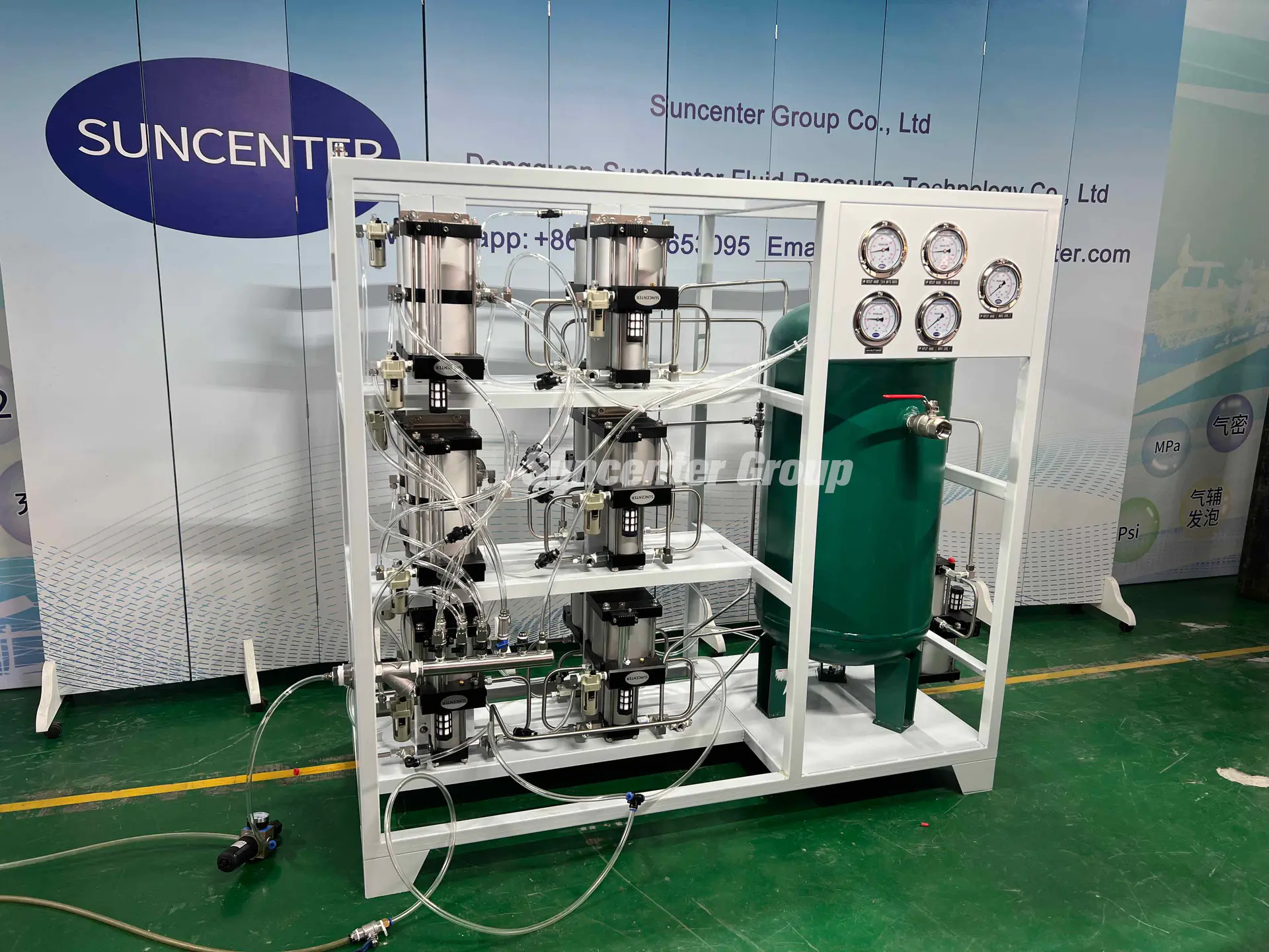 Suncenter Delivers Custom 13-Pump Exhaust Gas Recovery System with Integrated 200L Storage Solution