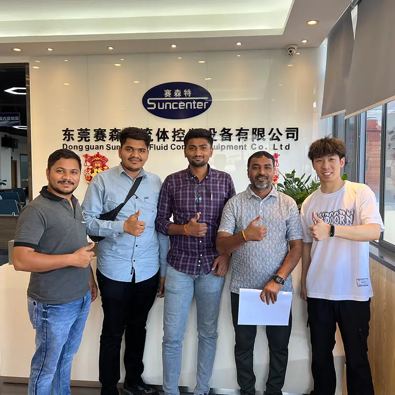 Suncenter Hosts Delegation from Indian Quick Coupling Manufacturer for Hydraulic Test Bench Demonstration
