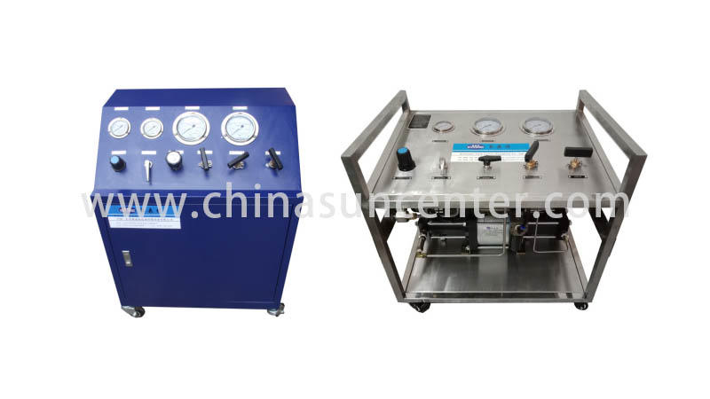 Suncenter easy to use gas booster model for safety valve calibration