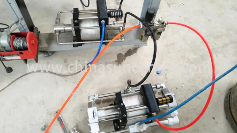 gas co2 cylinder filling pump supplier for safety valve calibration Suncenter