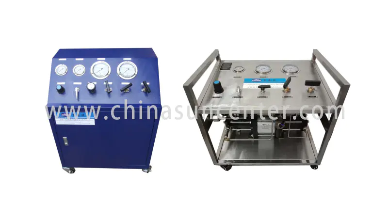 Suncenter bench hydraulic test bench marketing for safety valve calibration