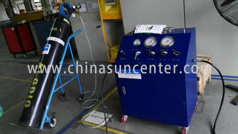 Suncenter durable gas booster compressor free design for safety valve calibration