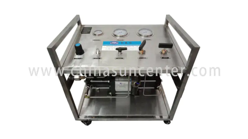 Suncenter bench hydraulic test bench free design for natural gas boosts pressure