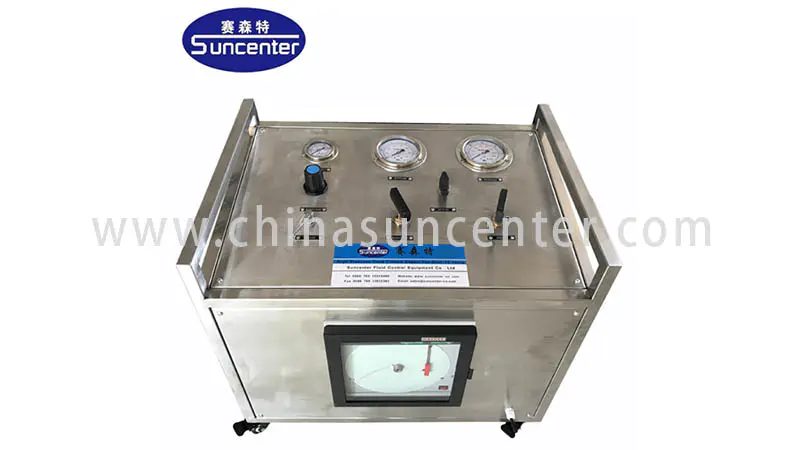 Suncenter bench hydraulic test bench free design for natural gas boosts pressure