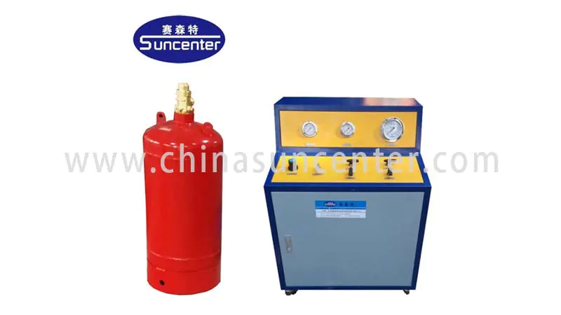 Suncenter cylinder fire extinguisher refill station bulk production for fire extinguisher
