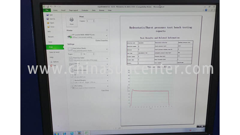 Suncenter pressure water pressure tester in China for flat pressure strength test