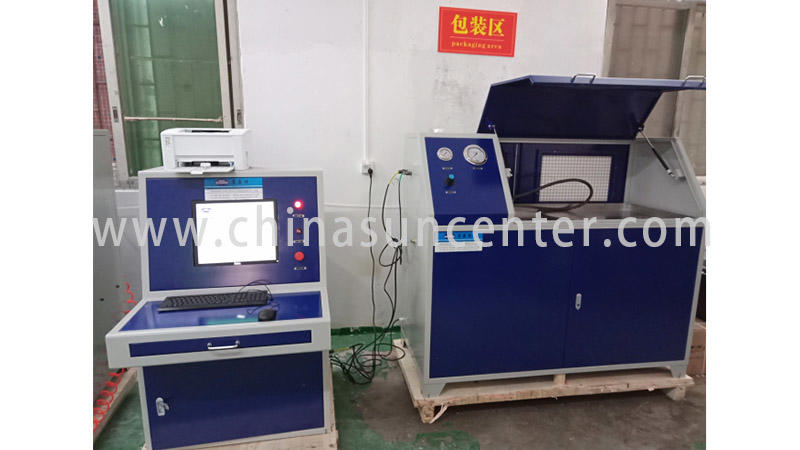Suncenter hydraulic water pressure tester application for flat pressure strength test
