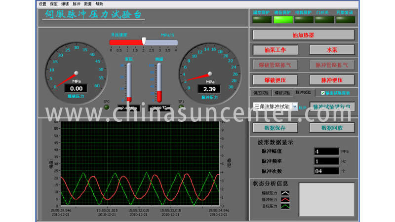 Suncenter range pressure test kit application for pressure test