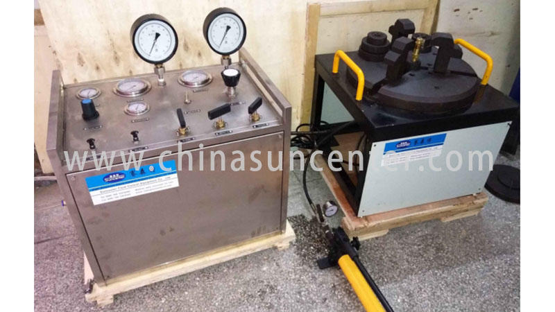 Suncenter industry-leading gas pressure test from manufacturer