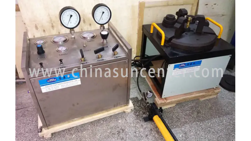 Suncenter bench hydrostatic pressure test bulk production