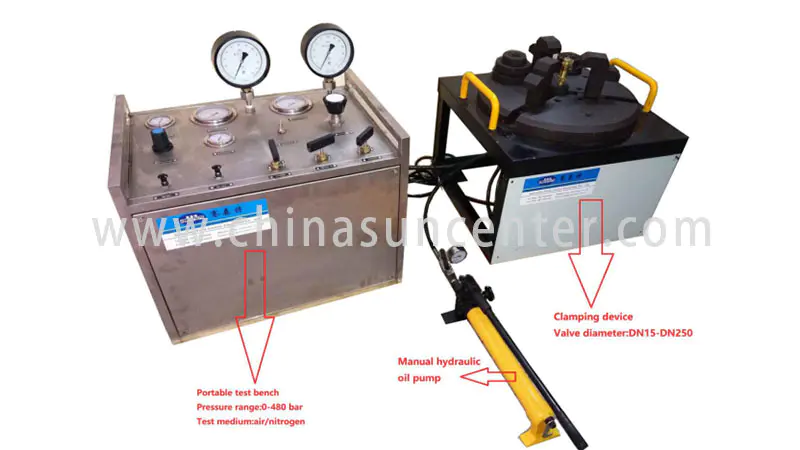 Portable safety valve test bench