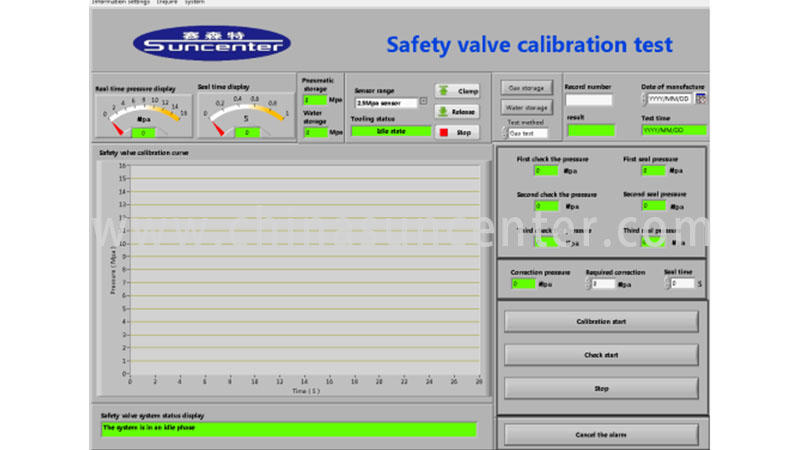 Suncenter control valve test bench free design for industry