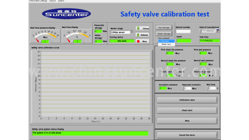 Safety valve test bench SVT40-DN400-CC computer control model