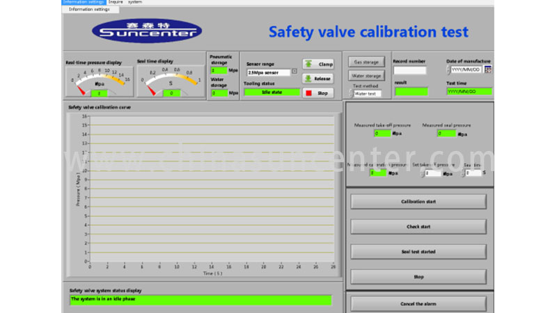 Safety valve test bench SVT40-DN400-CC computer control model-9