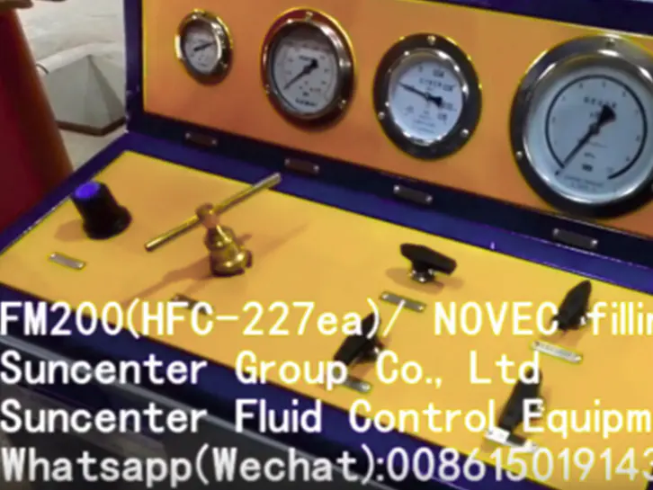 Machine de remplissage FM200 / Novec (modèle DGS-FM-5A)