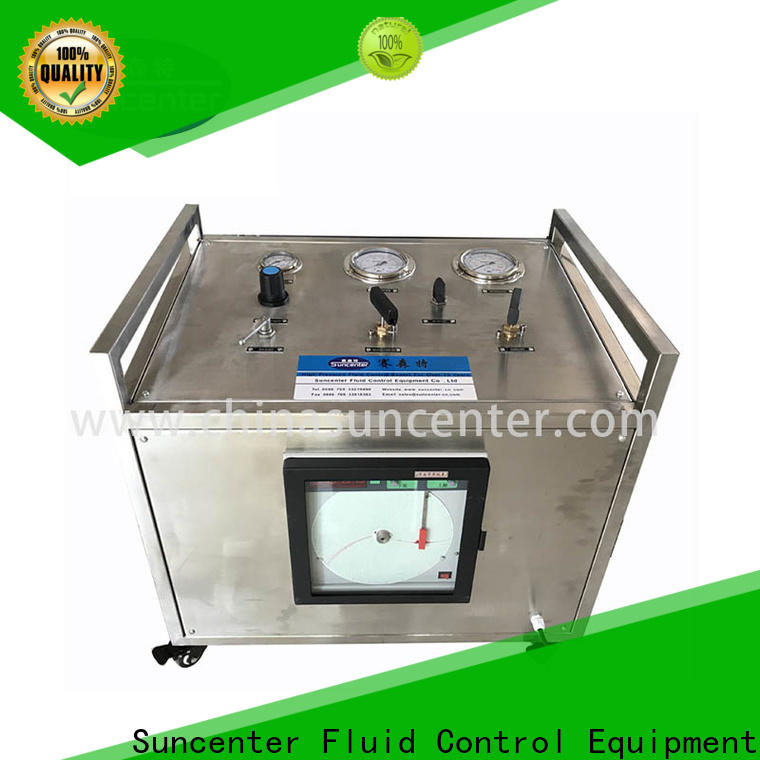 Suncenter stable hydrostatic pressure test from manufacturer for pressurization