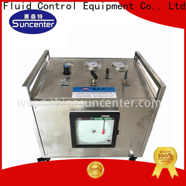 easy to use hydraulic test bench gas type for pressurization