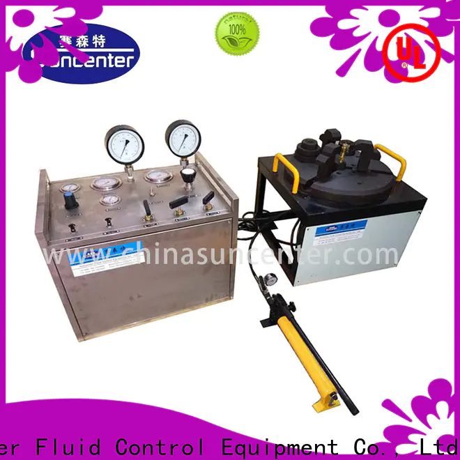 Suncenter test hydrostatic pressure test in china for factory