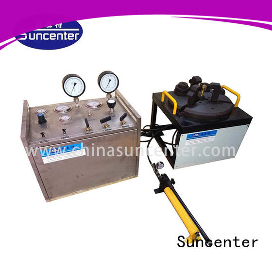 air compressor safety valve testing test bench Suncenter Brand high pressure test pump