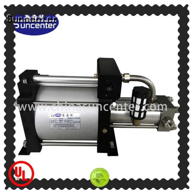 Suncenter oxygen gas booster for safety valve calibration