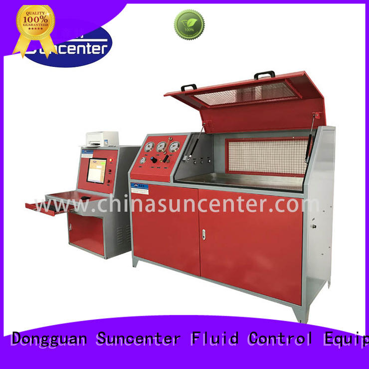 Suncenter hydraulic water pressure tester application for flat pressure strength test